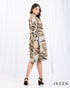 Knee-Length Polyester Casual Dress 65761